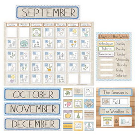 Eureka EU-847788 Calendar Set Bulletin Board Set, A Close-Knit Class