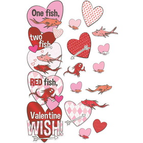 Eureka EU-849330 1 Fish 2 Fish Valentines Day Door, Decor Kit