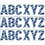 Eureka EU-850005-3 Shibori Tie-Dye 7 Deco, Letters (3 PK)