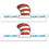 Eureka EU-861000-2 Dr Seuss Wearable Hat, Wearable Cutout Hats (2 PK)