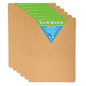 Flipside Products FLP10082-6 Cork Bulletin Board 12X18 (6 EA)