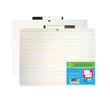 Flipside Products FLP19034 Primary Ruled Dry Erase Board W/, Marker