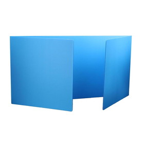 Flipside Products FLP1937224 Blue Corrugated Study Carrel 24Pk, Plastic
