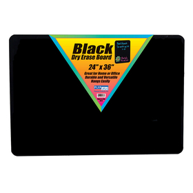 Flipside FLP40088 Black Dry Erase Board 24 X 36
