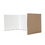 Flipside FLP6000524 Corrugated Study Carrel White 24Pk, Price/PK