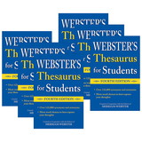 Merriam-Webster FSP9781596951815-6 Websters Thesaurus For, Students Fourth Edition (6 EA)