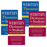 Merriam-Webster FSP9781596951839-2 Websters Dictionary, Thesaurus Set For Students (2 ST)