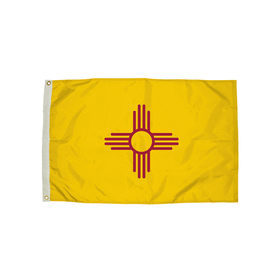 Flagzone FZ-2302051 3X5 Nylon New Mexico Flag Heading & - Grommets