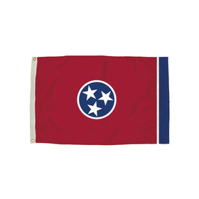 Flagzone FZ-2412051 3X5 Nylon Tennessee Flag Heading & - Grommets