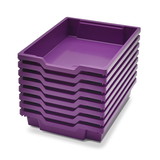 Gratnells GTSF0105P8 Shallow Tray F1 Purple 8/Pk