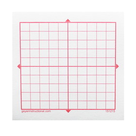 Geyer Instructional GYR151215 Graphng Post It Notes Xy Axis 10X10, Squares 4 Pads 100 Sheets/Pad