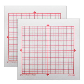 Geyer Instructional GYR151225-2 Graphng Post It Notes Xy, Axis 20X20 Square Grid (2 PK)