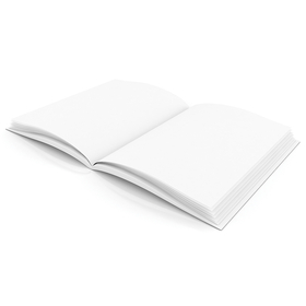 Flipside H-BK200 Plain White Blank Book 6W X 8H Hardcover 28 Pages 14 Sheets