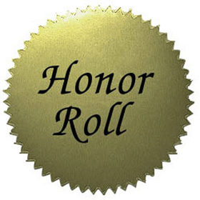 Hayes School Publishing H-VA317 Stickers Gold Honor Roll 50/Pk 2 Diameter