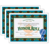 Hayes Publishing H-VA512-3 Certificates Honor Roll Blue, Ribbon 85 X 11 30 Per Pk (3 PK)