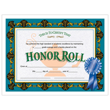 Hayes School Publishing H-VA512 Certificates Honor Roll Blue 30/Pk Ribbon 85 X 11
