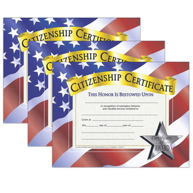 Hayes Publishing H-VA525-3 Certificates Citizenship, 8.5X11 30 Per Pk (3 PK)