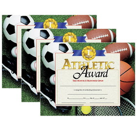 Hayes Publishing H-VA526-3 Certificates Athletic Award, 8.5X11 30 Per Pk (3 PK)