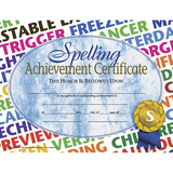 Hayes School Publishing H-VA576 Spelling Achievement 30/Pk 8.5X11 Certificates