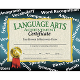 Hayes School Publishing H-VA585 Certificates Language Arts 30/Pk Achievement 8.5 X 11