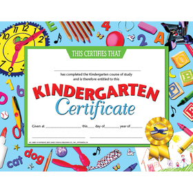 Hayes School Publishing H-VA601 Kindergarten Certificate
