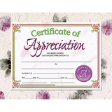 Hayes School Publishing H-VA614 Certificates Of Appreciation 30 Pk 8.5 X 11 Inkjet Laser