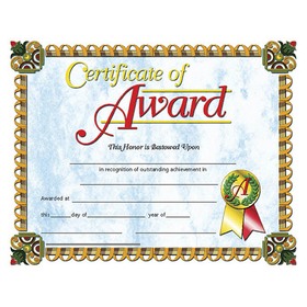 Hayes School Publishing H-VA632 Certificates Of Award 30/Pk 8.5 X 11 Inkjet Laser