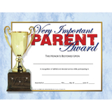 Hayes School Publishing H-VA641 Very Important Parent Award 30-Set Certificates