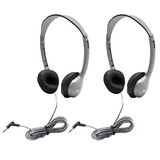 HamiltonBuhl HECMS2L-2 Prsnl Stereo Mono Headphones, Leatherette Ear Cush W/O Volume (2 EA)