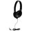 HamiltonBuhl HECPRM100B Primo Stereo Headphones Black, Price/Each