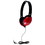 HamiltonBuhl HECPRM100R Primo Stereo Headphones Red, Price/Each