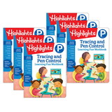 Highlights HFC9781684372812-6 Preschool Tracing And Pen, Control Learning Fun Workbooks (6 EA)