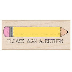 Hero Arts HOAD435 Please Sign & Return Pencil