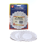 Hygloss Products HYG10041 Doilies 4 White Round 100/Pkg