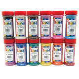 Hygloss Products HYG29129 Bucket O Sand 12 Asstd Colors 1 Lb Each