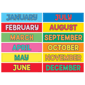 Hygloss Products HYG33512 Monthly Calendar Cards 12Pk