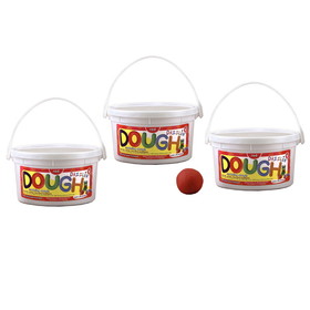 Hygloss HYG48301-3 Dazzlin Dough Red 3Lb Tub (3 EA)