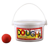 Hygloss Products HYG48301 Dazzlin Dough Red 3 Lb Tub
