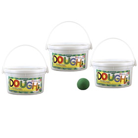 Hygloss HYG48302-3 Dazzlin Dough Green 3Lb Tub (3 EA)