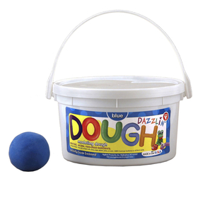 Hygloss Products HYG48303 Dazzlin Dough Blue 3 Lb Tub