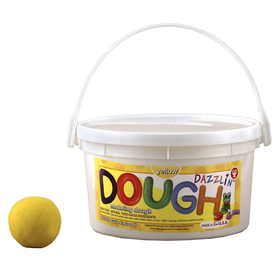 Hygloss Products HYG48304 Dazzlin Dough Yellow 3 Lb Tub