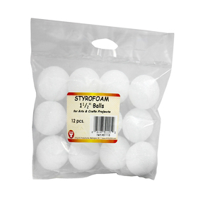 Hygloss Products HYG51115 Styrofoam 1 1/2In Balls Pack Of 12