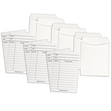 Hygloss HYG61153-3 Library Cards & Pockets, White 30Pk (3 PK)