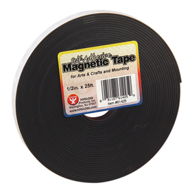 Hygloss Products HYG61425 Magnetic Tape 1 / 2 X 25 - Self Adhesive