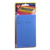 Hygloss HYG61438 Bright Library Cards 500Ct Asst, Colors