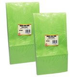 Hygloss HYG66519-2 Colored Craft Bags Lime, Green (2 PK)