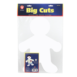 Hygloss Products HYG68355 Big Cut-Outs 16In Me Kid White