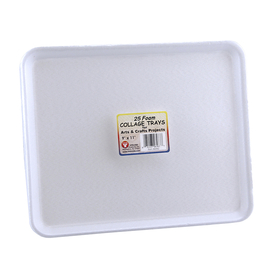 Hygloss Products HYG6982 Collage Trays 25 Each 9X11
