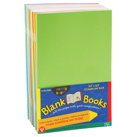 Hygloss Products HYG77720 Mighty Brights Books 5 1/2 X 8 1/2 32 Pages 20 Books Assorted Colors