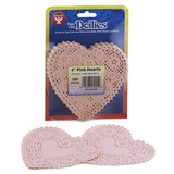 Hygloss Products HYG91045 Doilies 4 Pink Hearts